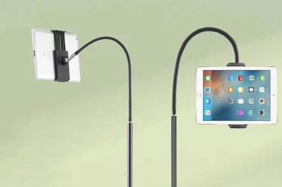 OEM انعطاف پذیر بازوی غاز / نگهدارنده بازوی تنبل قابل تنظیم iPad 135 سانتی متر